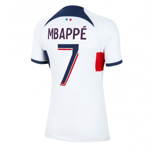 Paris Saint-Germain Kylian Mbappe #7 Replica Away Stadium Shirt for Women 2023-24 Short Sleeve